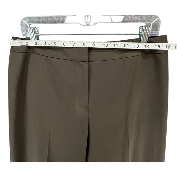 Lafayette 148 Menswear Trouser Pant 10 Brown Wool Blend Minimalist Quiet Luxury - Picture 5 of 14